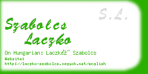 szabolcs laczko business card