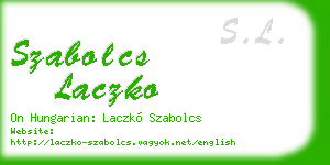 szabolcs laczko business card